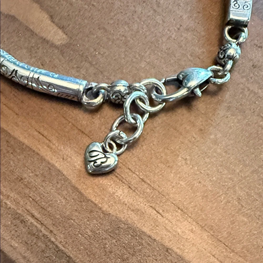Brighton Elegant Silver Bracelet with Heart Charm - Picture 2 of 3